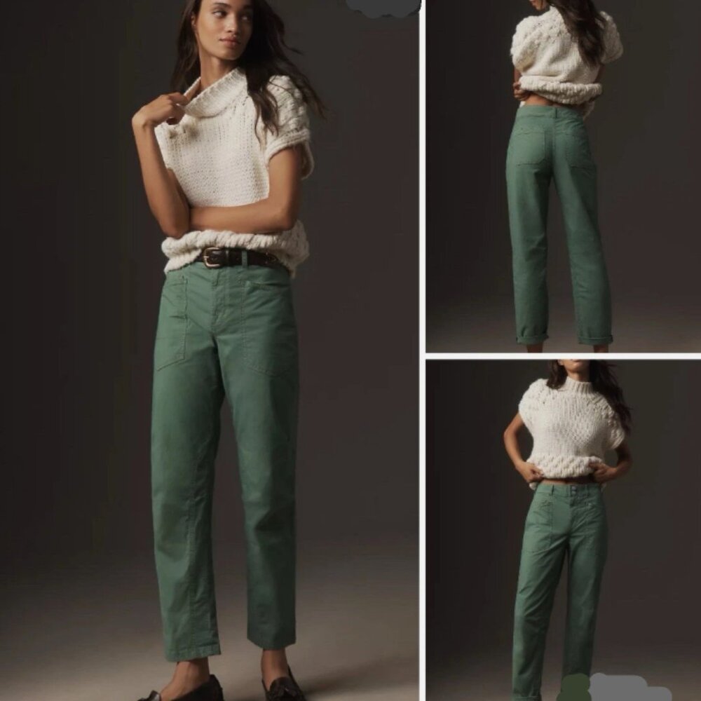 Brand New The Wanderer Mid-Rise Relaxed-Leg Pants by Pilcro